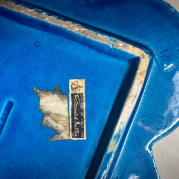 Beautiful blue and green dish, ashtray or….dish - Picture 5 of 5